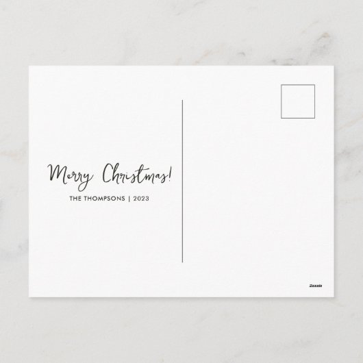 Cartes Pour Fêtes Annuelles Géométrie Arbre de Noël - Voeux de famille (Dos)