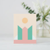 Cartes Pour Fêtes Annuelles géométrique minimaliste (Debout devant)