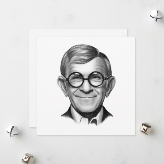 Cartes Pour Fêtes Annuelles George Burns (Devant/Arrière en situation)