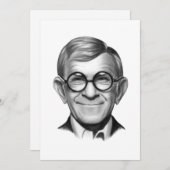 Cartes Pour Fêtes Annuelles George Burns (Devant / Derrière)