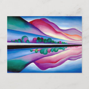 Cartes Pour Fêtes Annuelles Georgia O'Keeffe, Lake George Reflection (1921)