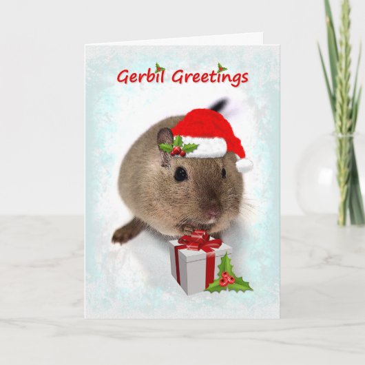 Cartes Pour Fêtes Annuelles Gerbil Greetings (Devant)