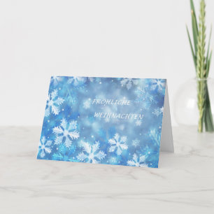 Cartes Pour Fêtes Annuelles German Christmas card with snowflakes