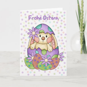 Cartes Pour Fêtes Annuelles German Language Easter Card