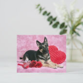 Cartes Pour Fêtes Annuelles German Shepherd Valentine (Debout devant)