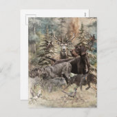 Cartes Pour Fêtes Annuelles German Wirehaired Pointer (Devant / Derrière)