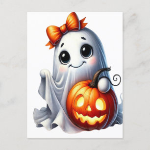 Cartes Pour Fêtes Annuelles Ghost Éffrayant Mama Retro Halloween Design Vintag