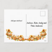 Cartes Pour Fêtes Annuelles Ghosts et Citrouilles mignons - Halloween heureux (Dos)