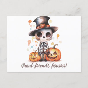 Cartes Pour Fêtes Annuelles Ghoul-friends Forever Ghoul Fun & Halloween modern