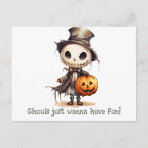 Cartes Pour Fêtes Annuelles Ghoul Veut Juste Avoir Un Halloween Amusant