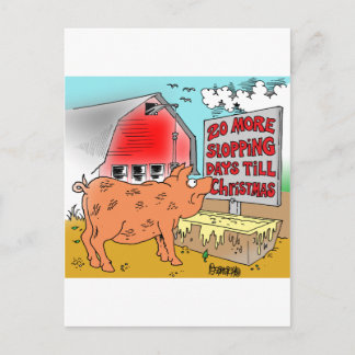 CARTES POUR FÊTES ANNUELLES GIFFRE-GIFRE DE DESSIN PIG / NOËL