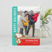 Cartes Pour Fêtes Annuelles Gingerbread aux arachides de Noël (Debout devant)