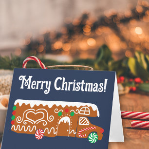 Cartes Pour Fêtes Annuelles Gingerbread camping-car de classe C personnalisé