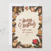 Cartes Pour Fêtes Annuelles Gingerbread Cookie Christmas (Devant)