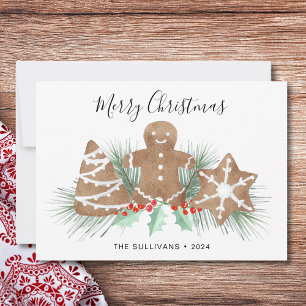 Cartes Pour Fêtes Annuelles Gingerbread Cookies Noël