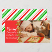 Cartes Pour Fêtes Annuelles Gingerbread Hommes Salutations photo (Devant / Derrière)