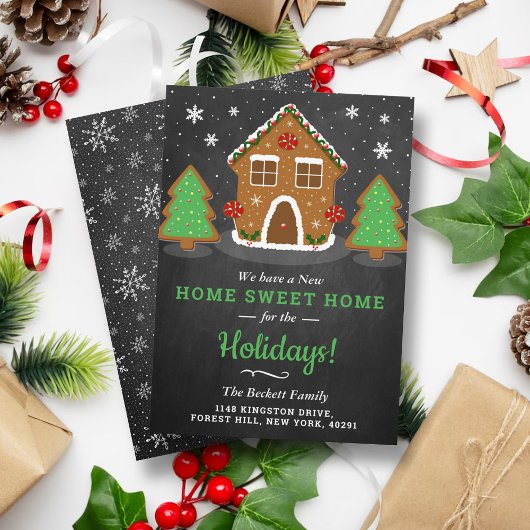 Cartes Pour Fêtes Annuelles Gingerbread House