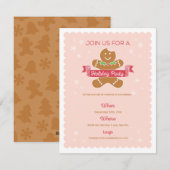 Cartes Pour Fêtes Annuelles Gingerbread Man Christmas Cookie Exchange (Devant / Derrière)