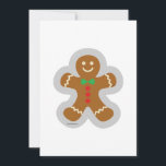 Cartes Pour Fêtes Annuelles Gingerbread Man Making The Angel In The Snow<br><div class="desc">A gingerbread man making the angel in the snow.</div>