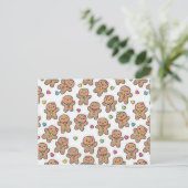 Cartes Pour Fêtes Annuelles Gingerbread Men Christmas Postcard (Debout devant)