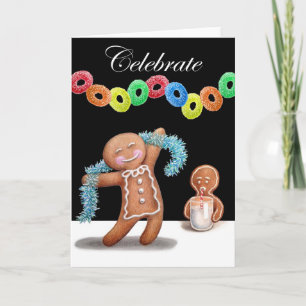 Cartes Pour Fêtes Annuelles Gingerbread Party Greeting Card