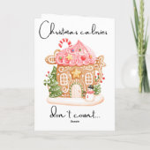 Cartes Pour Fêtes Annuelles Gingerbread personnalisé Joyeux Noël pour les amis (Dos)