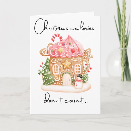 Cartes Pour Fêtes Annuelles Gingerbread personnalisé Joyeux Noël pour les amis (Devant)