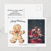 Cartes Pour Fêtes Annuelles Gingerbread Salutations Photo (Devant / Derrière)