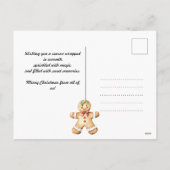 Cartes Pour Fêtes Annuelles Gingerbread Salutations Photo (Dos)