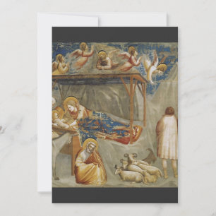 Cartes Pour Fêtes Annuelles Giotto di Bondone La Nativité Collection de beaux-