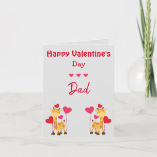 Cartes Pour Fêtes Annuelles Girafe de la Saint-Valentin