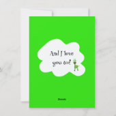 Cartes Pour Fêtes Annuelles girafe verte (Dos)