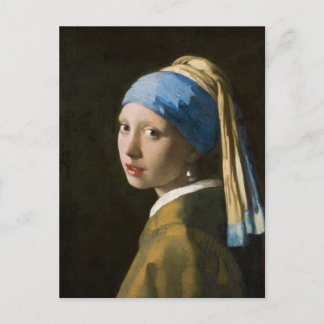 Cartes Pour Fêtes Annuelles Girl with a Pearl Earring by Johannes Vermeer