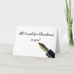 Cartes Pour Fêtes Annuelles Girlfriend All I want for Christmas card