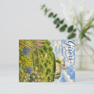 Cartes Pour Fêtes Annuelles Gisors France Château Normandie aquarelle