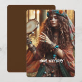 Cartes Pour Fêtes Annuelles Gitana (Devant / Derrière)