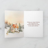 Cartes Pour Fêtes Annuelles Gîte de vacances d'hiver Joyeux Noël (Intérieur)