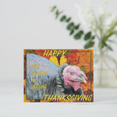 Cartes Pour Fêtes Annuelles Give Thanks for Vegans (Debout devant)