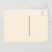 Cartes Pour Fêtes Annuelles Give Thanks for Vegans (Dos)