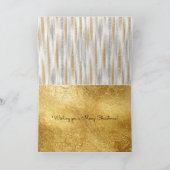 Cartes Pour Fêtes Annuelles Glam Glitzy Gold Christmas (Intérieur)
