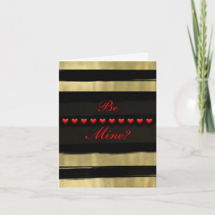 Cartes Pour Fêtes Annuelles Glamour Moderne Cœurs Rouges de la Saint-Valentin 