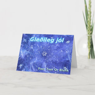 Cartes Pour Fêtes Annuelles Gleðileg Jól - Blizzard