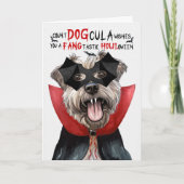 Cartes Pour Fêtes Annuelles Glen of Imaal Funny Count DOGcula Halloween (Devant)