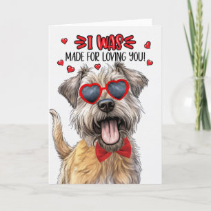 Cartes Pour Fêtes Annuelles Glen of Imaal Terrier Dog Love You Valentine
