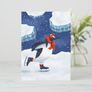 Cartes Pour Fêtes Annuelles Glisse antarctique