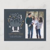 Cartes Pour Fêtes Annuelles Globe des neiges HOGWARTS™ - Bonne année - Photo (Devant)