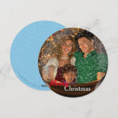 Cartes Pour Fêtes Annuelles Globe des neiges Salutation de Noël (Devant / Derrière)