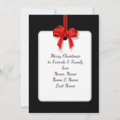 Cartes Pour Fêtes Annuelles Gloire À /Citation De Noël/Carte À 2 Côtés / Noir (Dos)