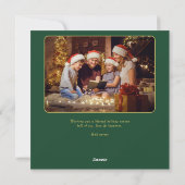 Cartes Pour Fêtes Annuelles Gloire à Dieu Religieux 2 Script photo Christian (Dos)