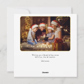 Cartes Pour Fêtes Annuelles Gloire à Dieu Religieux Chrétien 2 Script photo (Dos)